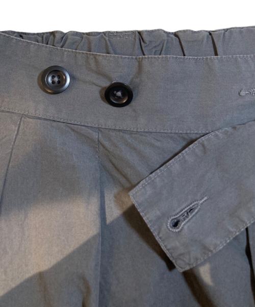 MHL（エムエイチエル）MHL (エムエイチエル) FINE COMPACT COTTON POPLIN SKIRT　595-3132505 グレー サイズ:1の古着・服飾アイテム