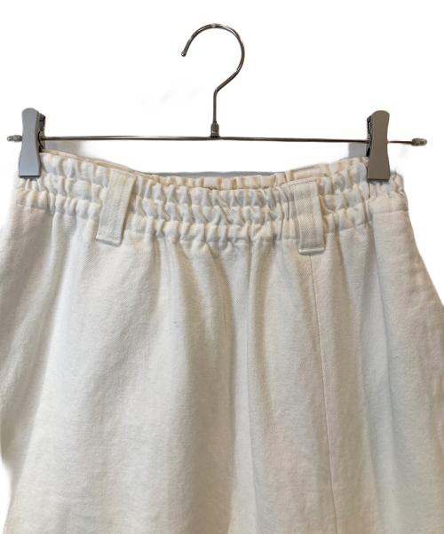 MHL（エムエイチエル）MHL (エムエイチエル) WORN LINEN COTTON DRILL 595-3132501 スカート ホワイト サイズ:1の古着・服飾アイテム