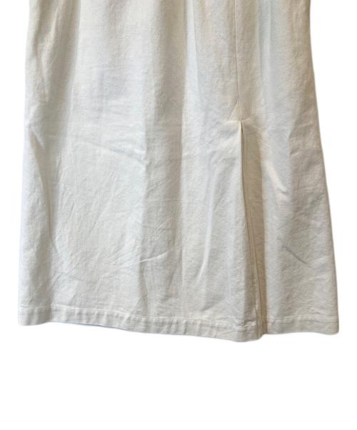 MHL（エムエイチエル）MHL (エムエイチエル) WORN LINEN COTTON DRILL 595-3132501 スカート ホワイト サイズ:1の古着・服飾アイテム