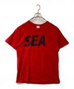 WIND AND SEAウィンダンシー）の古着「プリントTシャツ   WDS-CS-13」｜レッド
