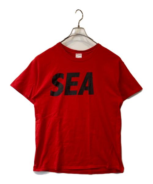 WIND AND SEA（ウィンダンシー）WIND AND SEA (ウィンダンシー) プリントTシャツ   WDS-CS-13 レッド サイズ:Lの古着・服飾アイテム