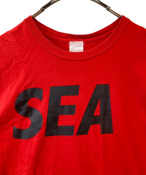 WIND AND SEA（ウィンダンシー）WIND AND SEA (ウィンダンシー) プリントTシャツ   WDS-CS-13 レッド サイズ:Lの古着・服飾アイテム