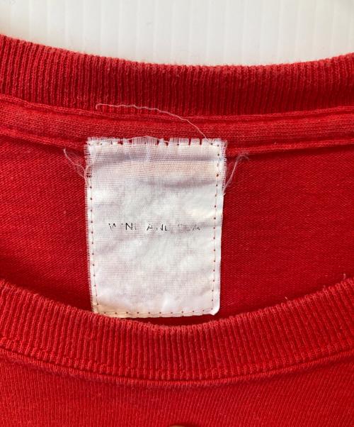 WIND AND SEA（ウィンダンシー）WIND AND SEA (ウィンダンシー) プリントTシャツ   WDS-CS-13 レッド サイズ:Lの古着・服飾アイテム