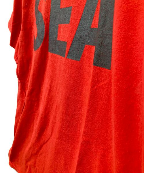 WIND AND SEA（ウィンダンシー）WIND AND SEA (ウィンダンシー) プリントTシャツ   WDS-CS-13 レッド サイズ:Lの古着・服飾アイテム