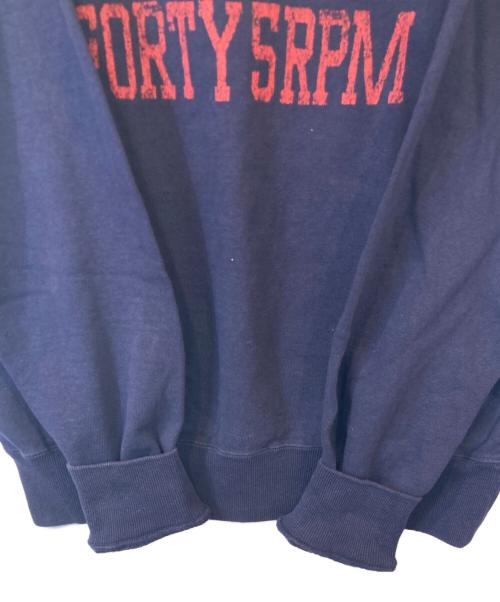 45rpm（45アールピーエム）45rpm (45アールピーエム) プリントスウェット　 MADISON AV ネイビー サイズ:4の古着・服飾アイテム