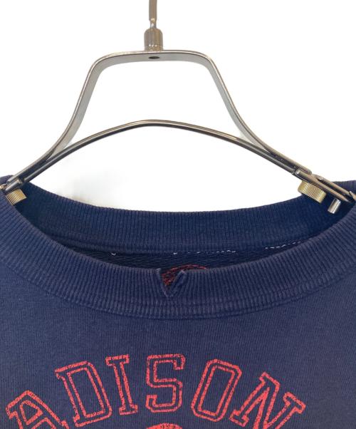 45rpm（45アールピーエム）45rpm (45アールピーエム) プリントスウェット　 MADISON AV ネイビー サイズ:4の古着・服飾アイテム