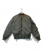 HOUSTONヒューストン）の古着「MA-1ジャケット 50316 ジャケット ブルゾン」｜カーキ