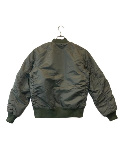 HOUSTON（ヒューストン）HOUSTON (ヒューストン) MA-1ジャケット 50316 ジャケット ブルゾン カーキ サイズ:Mの古着・服飾アイテム