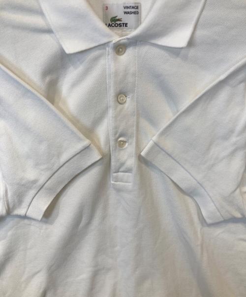 LACOSTE（ラコステ）LACOSTE (ラコステ) ポロシャツ ホワイト サイズ:3の古着・服飾アイテム