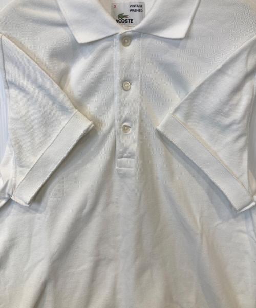 LACOSTE（ラコステ）LACOSTE (ラコステ) ポロシャツ ホワイト サイズ:3の古着・服飾アイテム