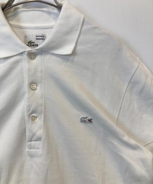 LACOSTE（ラコステ）LACOSTE (ラコステ) ポロシャツ ホワイト サイズ:3の古着・服飾アイテム