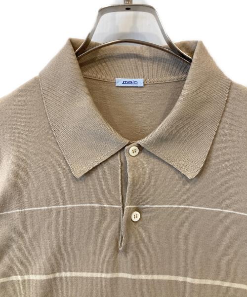 MALO（マーロ）MALO (マーロ) ニットポロシャツ ブラウン サイズ:表示がないため不明の古着・服飾アイテム
