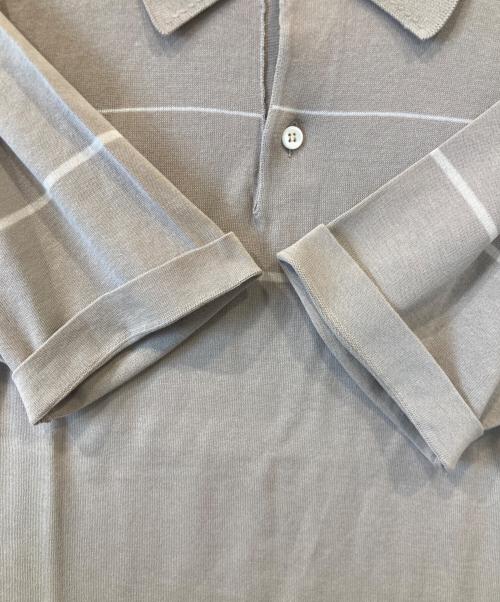 MALO（マーロ）MALO (マーロ) ニットポロシャツ ブラウン サイズ:表示がないため不明の古着・服飾アイテム