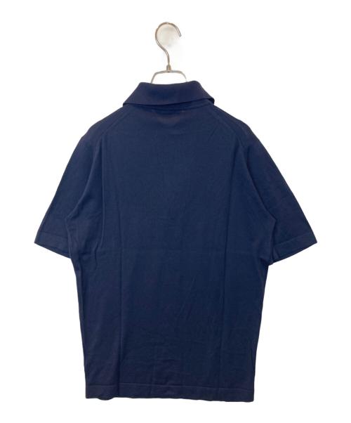 JOHN SMEDLEY（ジョンスメドレー）JOHN SMEDLEY (ジョンスメドレー) ニットポロシャツ ネイビー サイズ:Sの古着・服飾アイテム