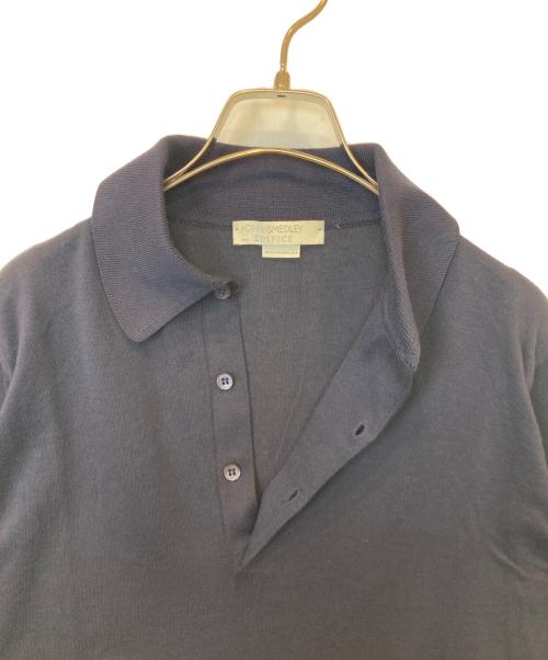 JOHN SMEDLEY（ジョンスメドレー）JOHN SMEDLEY (ジョンスメドレー) ニットポロシャツ ネイビー サイズ:Sの古着・服飾アイテム