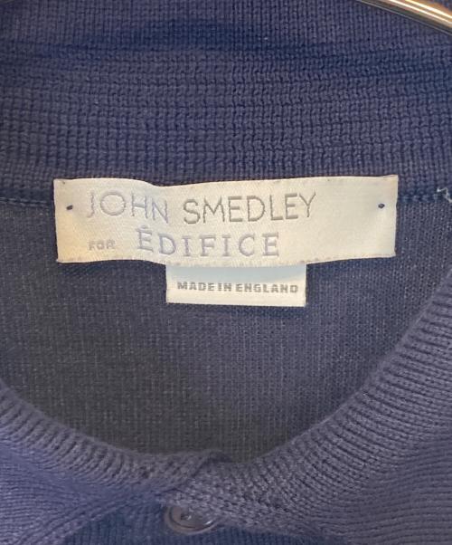 JOHN SMEDLEY（ジョンスメドレー）JOHN SMEDLEY (ジョンスメドレー) ニットポロシャツ ネイビー サイズ:Sの古着・服飾アイテム