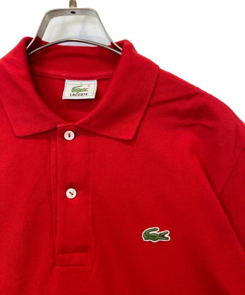 LACOSTE（ラコステ）LACOSTE (ラコステ) ポロシャツ レッド サイズ:3の古着・服飾アイテム
