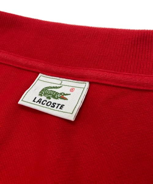 LACOSTE（ラコステ）LACOSTE (ラコステ) ポロシャツ レッド サイズ:3の古着・服飾アイテム