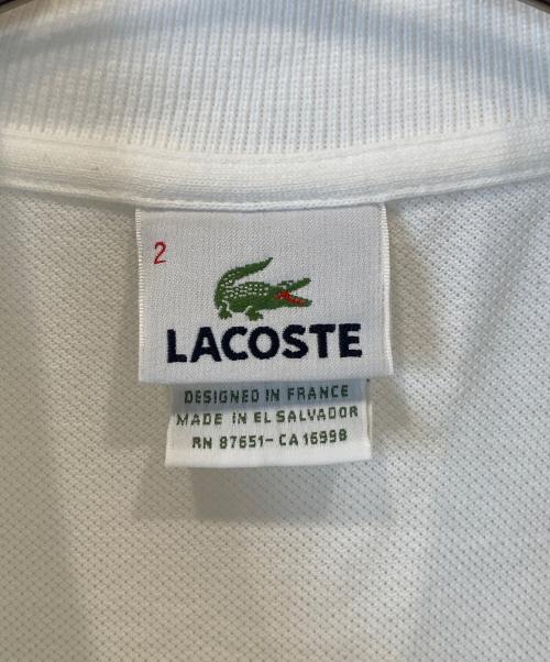 LACOSTE（ラコステ）LACOSTE (ラコステ) ポロシャツ ホワイト サイズ:2の古着・服飾アイテム
