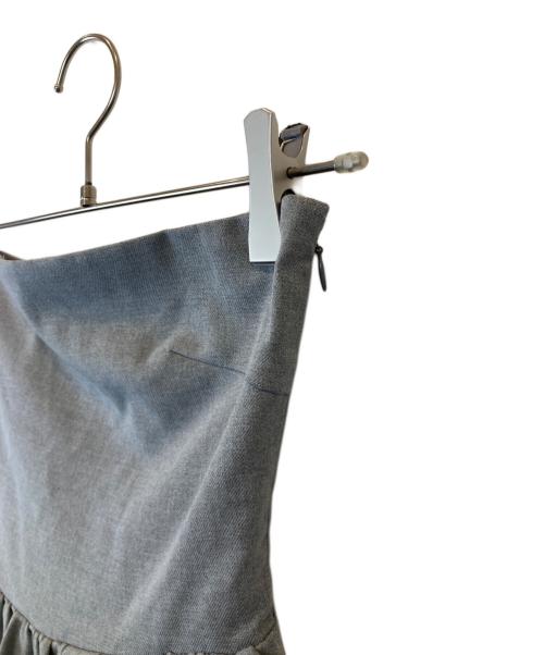 Snidel（スナイデル）Snidel (スナイデル) ペプラムベアトップ　SWFO241094 グレー サイズ: 0の古着・服飾アイテム