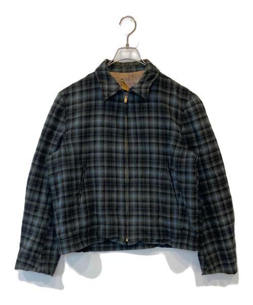 PENDLETON（ペンドルトン）PENDLETON (ペンドルトン) オンブレチェックウールジャケット グリーン サイズ:表示がないため不明の古着・服飾アイテム