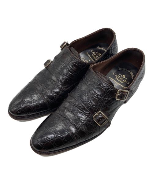 CARMINA（カルミナ）CARMINA (カルミナ) ダブルモンクストラップ 10003 ダークブラウン サイズ:6.5の古着・服飾アイテム