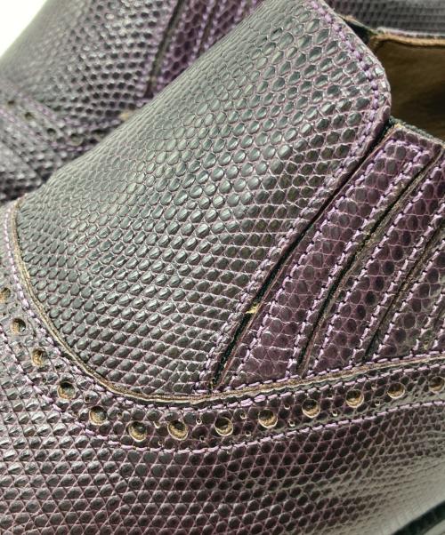 CARMINA（カルミナ）CARMINA (カルミナ) サイドエラスティックシューズ 80209 パープル サイズ:6.5の古着・服飾アイテム