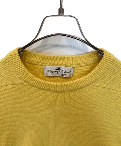 angus of scotland（アンガス オブ スコットランド）Angus of Scotland (アンガス オブ スコットランド) ラグランニット イエロー サイズ:表記がないため不明の古着・服飾アイテム