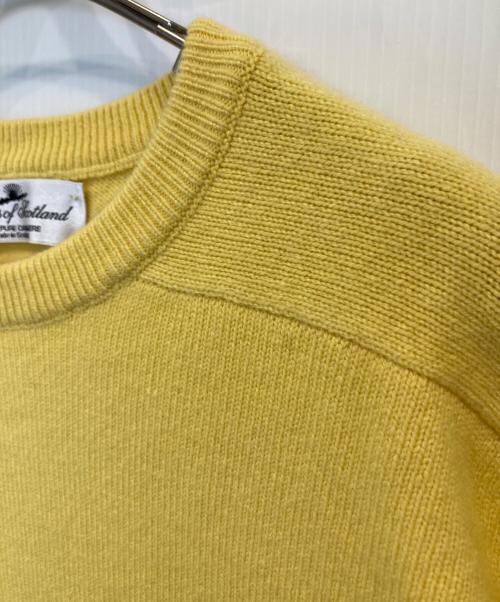 angus of scotland（アンガス オブ スコットランド）Angus of Scotland (アンガス オブ スコットランド) ラグランニット イエロー サイズ:表記がないため不明の古着・服飾アイテム