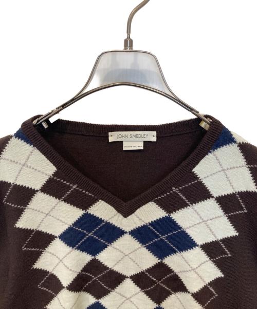 JOHN SMEDLEY（ジョンスメドレー）JOHN SMEDLEY (ジョンスメドレー) ニット ブラウン サイズ:Mの古着・服飾アイテム