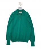 smith&telfordスミス＆テルフォールド）の古着「ニットポロシャツ」｜グリーン