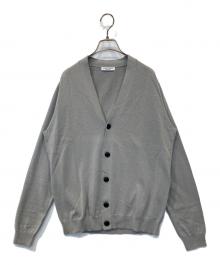 UNITED ARROWS（ユナイテッドアローズ）の古着「コットン ハイゲージ カーディガン 1113-106-4088」｜ライトグレー