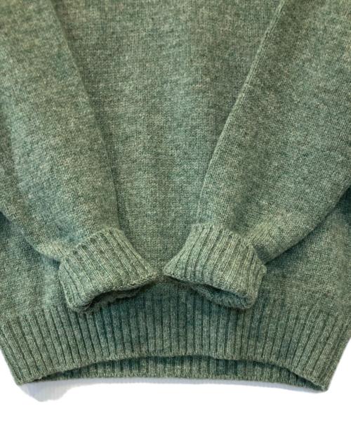 Peter Blance Shetland（ピーターブランス）Peter Blance Shetland (ピーターブランス) ニット グリーン サイズ:38の古着・服飾アイテム