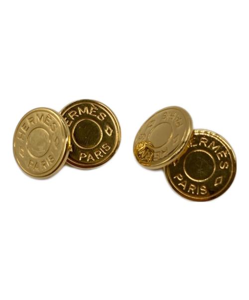 HERMES（エルメス）HERMES (エルメス) カフスボタン ゴールド サイズ:不明の古着・服飾アイテム