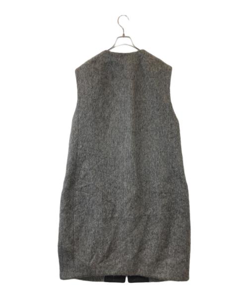 #Newans（ハッシュニュアンス）#Newans (ハッシュニュアンス) ロングコクーンファーベスト グレーの古着・服飾アイテム