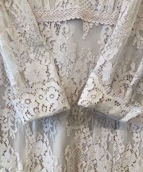 CELFORD（セルフォード）CELFORD (セルフォード) ボウタイレースマーメイドワンピース　CWFO235309 ピンク サイズ:36の古着・服飾アイテム