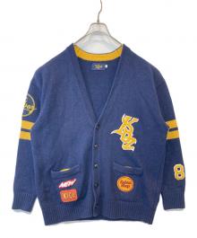 KEBOZ×FREAK'S STORE（ケボズ×フリークスストア）の古着「ニットカーディガン 213-1219」｜ネイビー