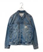 Calvin Klein Jeansカルバンクラインジーンズ）の古着「スリムデニムジャケット　J30J324569」｜ブルー