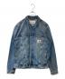 Calvin Klein Jeans（カルバンクラインジーンズ）の古着「スリムデニムジャケット　J30J324569」｜ブルー
