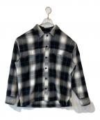 Calvin Klein Jeansカルバンクラインジーンズ）の古着「チェックシャツ　ZM02895」｜ブラック×ホワイト