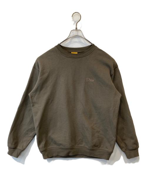 Dime（ダイム）Dime (ダイム) ロゴスウェット カーキ サイズ:Mの古着・服飾アイテム