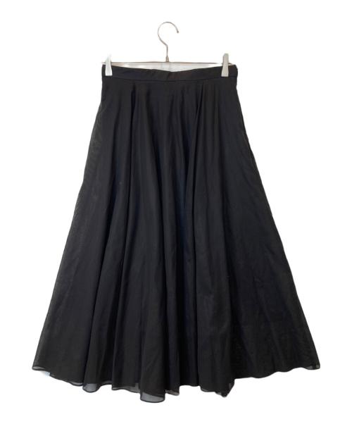 UNITED ARROWS（ユナイテッドアローズ）UNITED ARROWS (ユナイテッドアローズ) シアーフレアスカート 1524-162-4608 ブラック サイズ:40の古着・服飾アイテム
