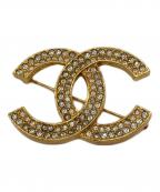 CHANELシャネル）の古着「ヴィンテージココマークラインストーンブローチ 174」