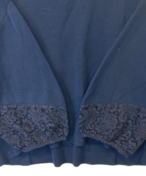 自由区（ジユウク）自由区 (ジユウク) VERY (ヴェリィ) SUPPLE LACE KNIT セットアップ OPWMKM6252 ネイビー サイズ:40の古着・服飾アイテム