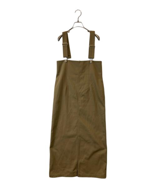 allureville（アルアバイル）allureville (アルアバイル) サスペンダースカート 202320-11-290-11-020 ブラウン サイズ:2の古着・服飾アイテム
