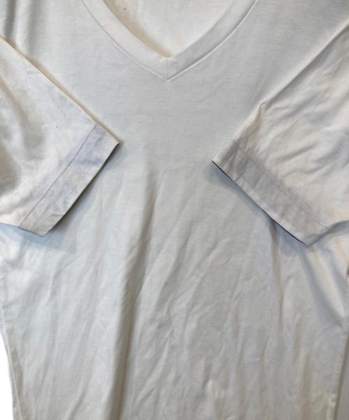 BLACK LABEL CRESTBRIDGE（ブラックレーベル クレストブリッジ）BLACK LABEL CRESTBRIDGE (ブラックレーベル クレストブリッジ) VネックTシャツ 51P48-338-02 ホワイト サイズ:Mの古着・服飾アイテム