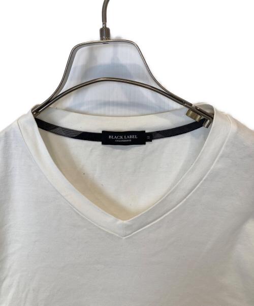 BLACK LABEL CRESTBRIDGE（ブラックレーベル クレストブリッジ）BLACK LABEL CRESTBRIDGE (ブラックレーベル クレストブリッジ) VネックTシャツ 51P48-338-02 ホワイト サイズ:Mの古着・服飾アイテム