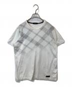 BLACK LABEL CRESTBRIDGEブラックレーベル クレストブリッジ）の古着「グラデーションTシャツ 51P04-203-02」｜ホワイト