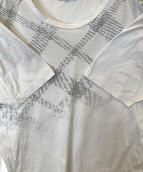 BLACK LABEL CRESTBRIDGE（ブラックレーベル クレストブリッジ）BLACK LABEL CRESTBRIDGE (ブラックレーベル クレストブリッジ) グラデーションTシャツ 51P04-203-02 ホワイト サイズ:Lの古着・服飾アイテム