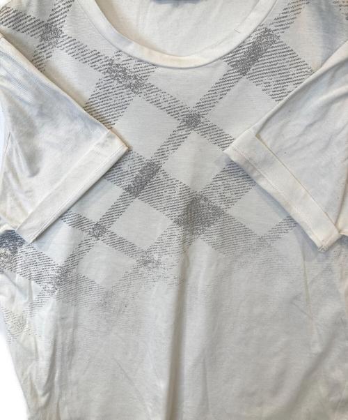BLACK LABEL CRESTBRIDGE（ブラックレーベル クレストブリッジ）BLACK LABEL CRESTBRIDGE (ブラックレーベル クレストブリッジ) グラデーションTシャツ 51P04-203-02 ホワイト サイズ:Lの古着・服飾アイテム
